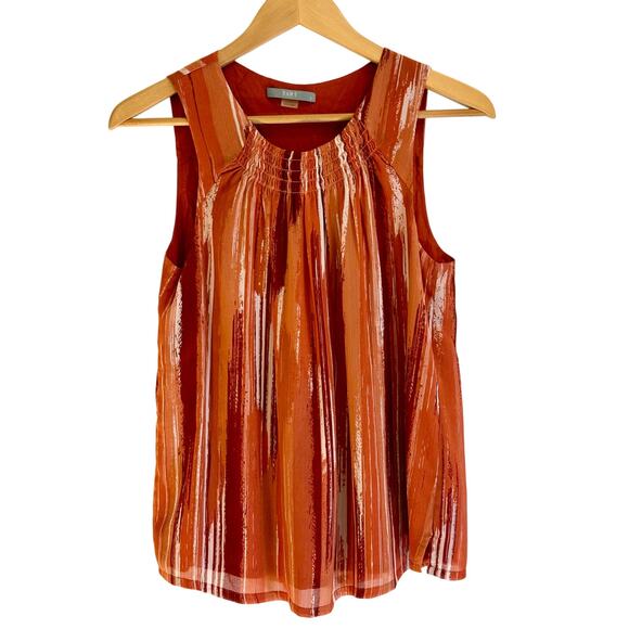 TART Blouse Orange Sleeveless Fall Top Boho | SMALL - Picture 1 of 5